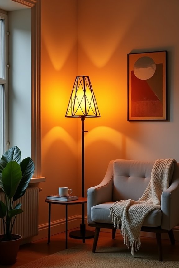 autumnal orange lantern accents