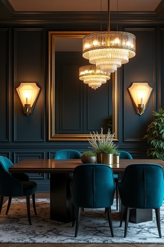 elegant geometric wall fixtures