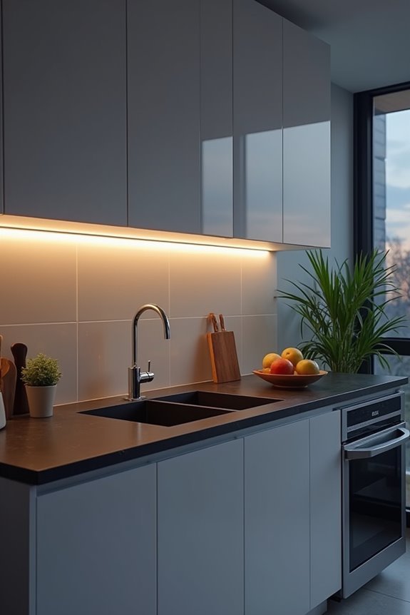 elegant under cabinet led lighting