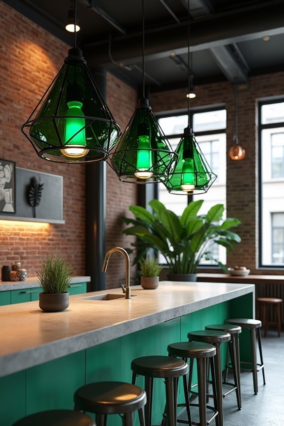 emerald industrial hanging fixtures