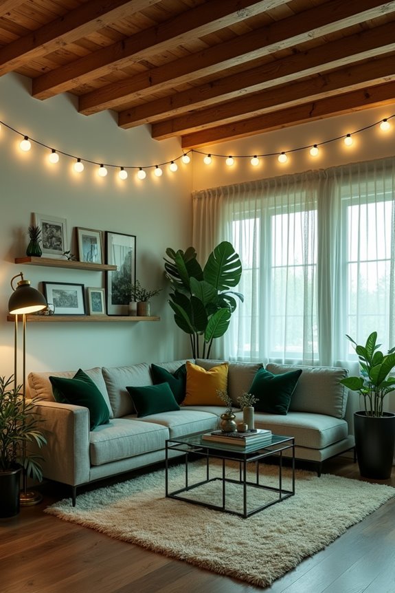 enchanting emerald string lights