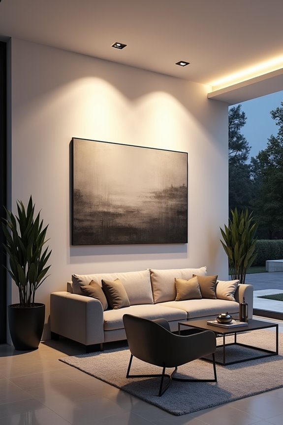 even illumination with wall washers