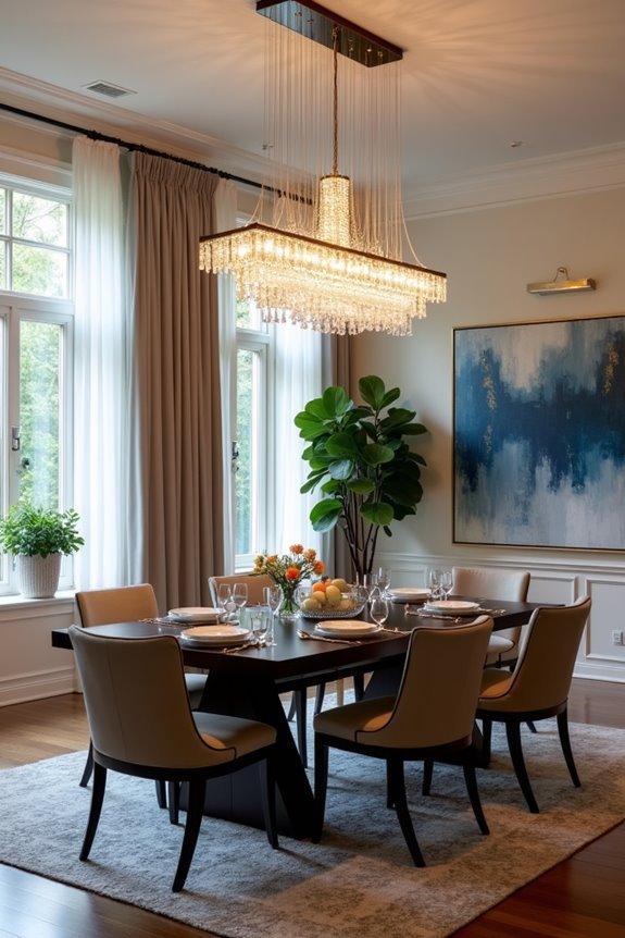 flexible lighting for dining