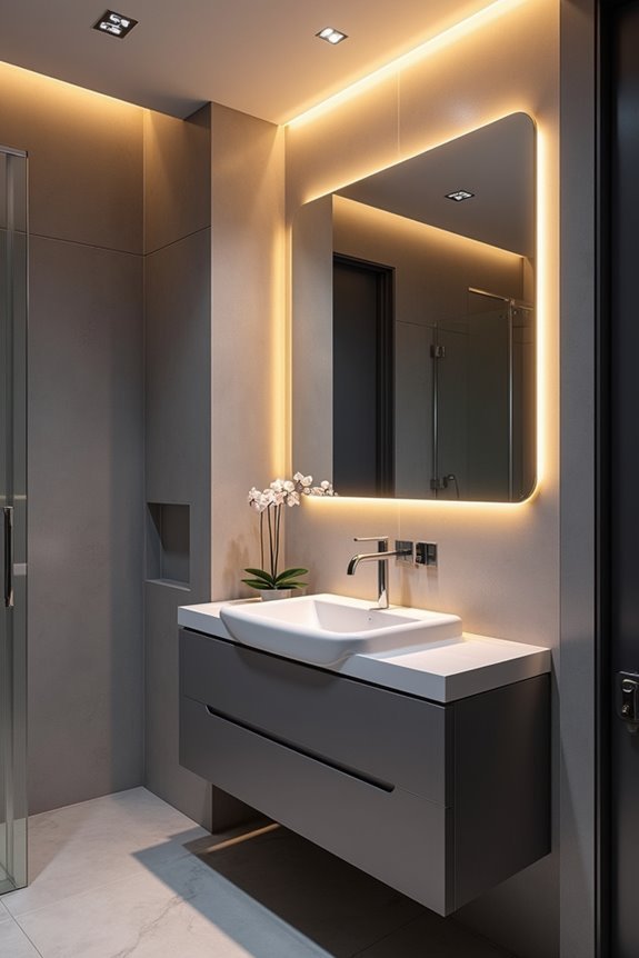 intelligent motion activated corner lighting