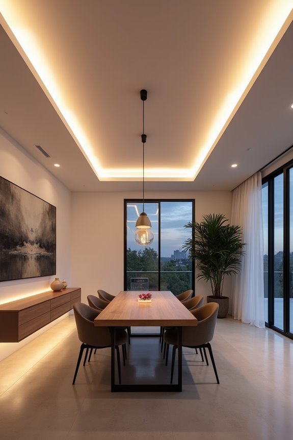 minimalist led strip elegance