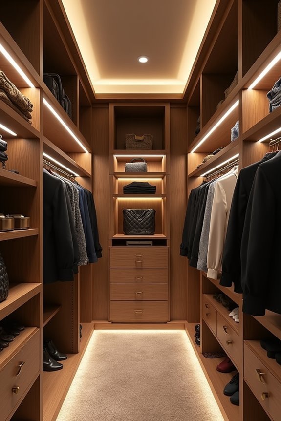 motion activated closet lighting system