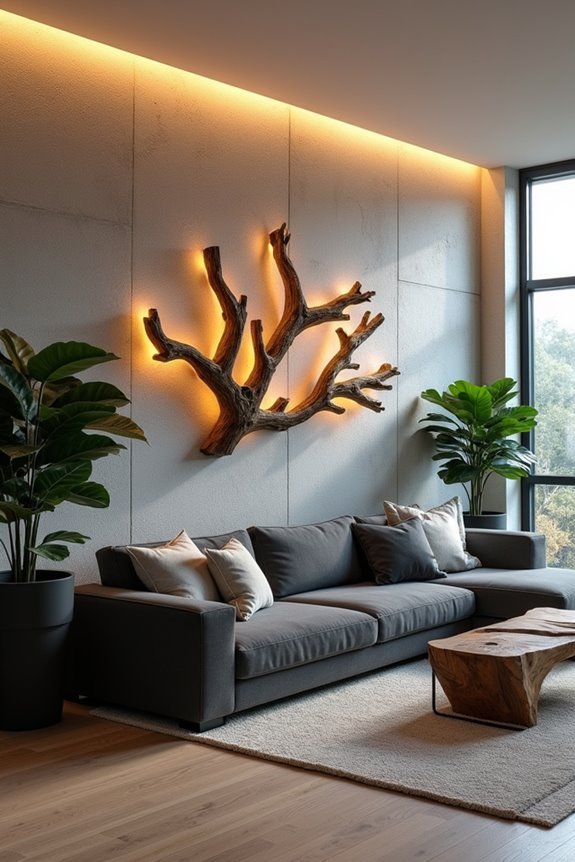 nature inspired illuminated sculptures