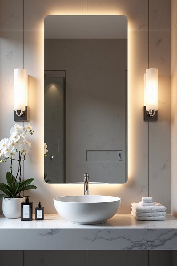 optimal bathroom lighting setup