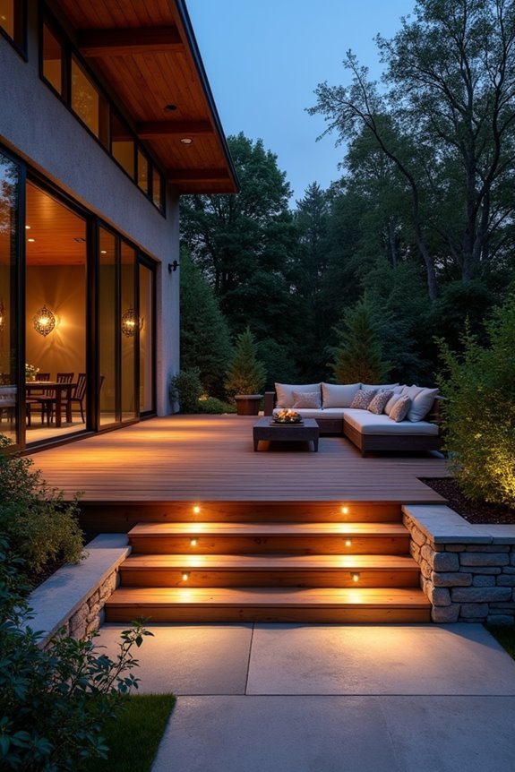 patio perimeter lighting ideas