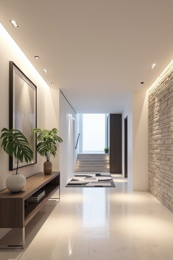 recessed lighting for entryways