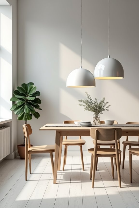 scandinavian white porcelain lighting