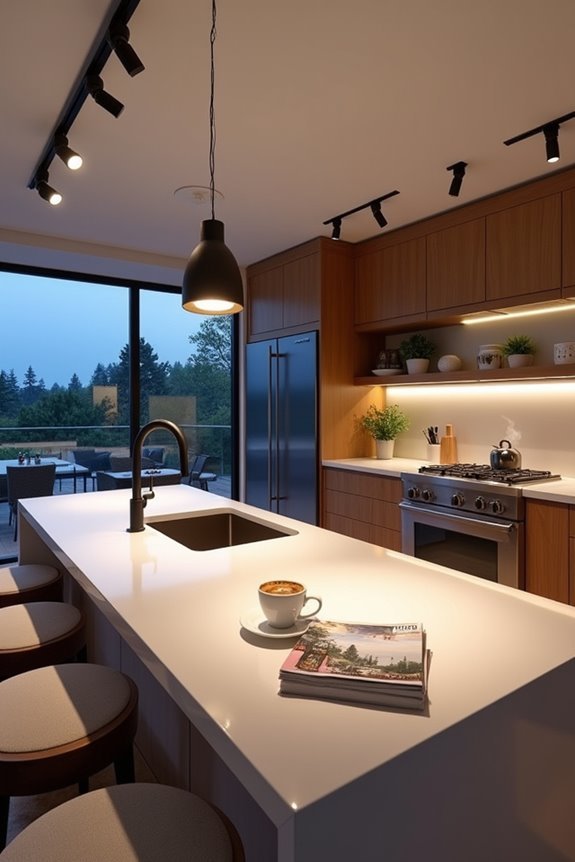 sleek adjustable task lighting