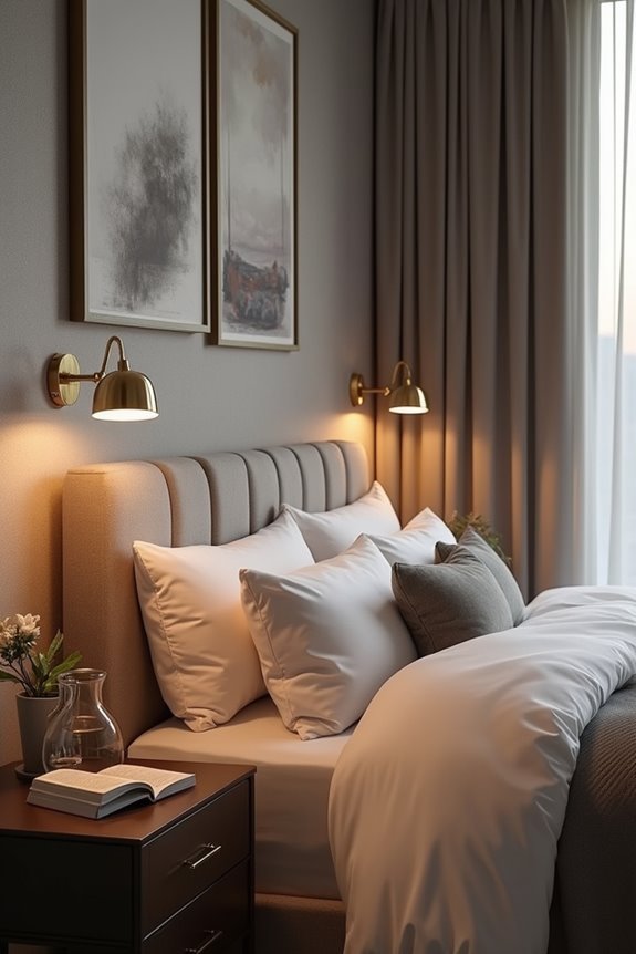 strategic bedroom reading lighting