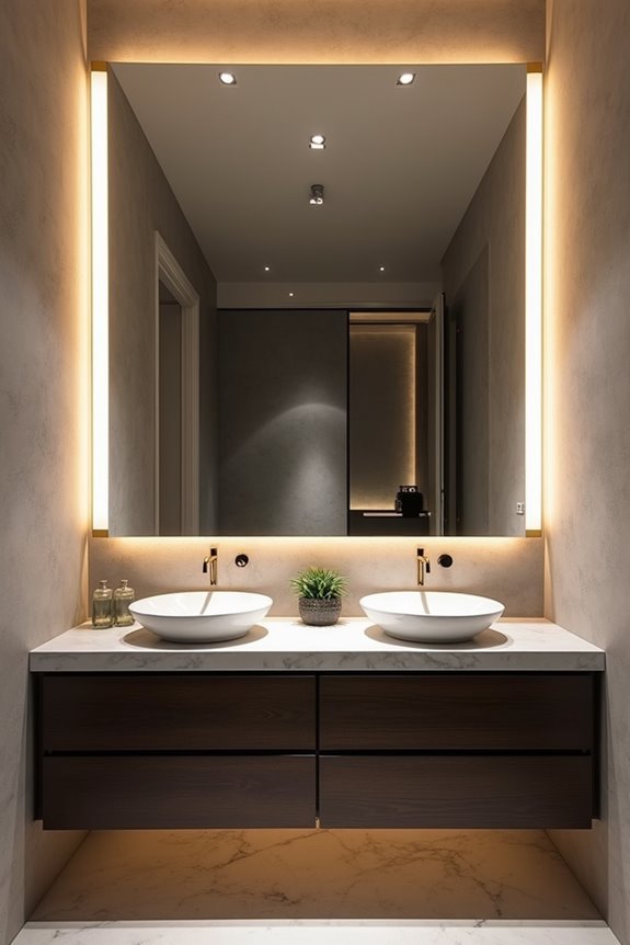stunning bathroom vanity lighting