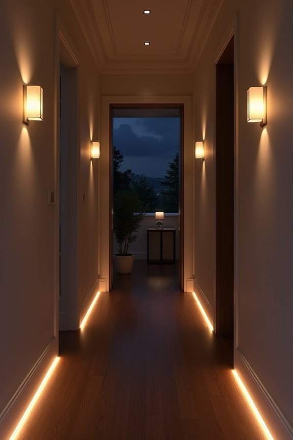 thoughtful hallway night lighting