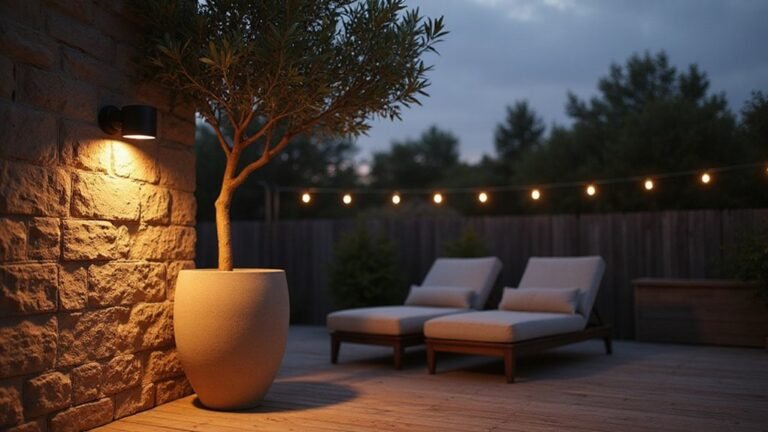 backyard movie set lighting