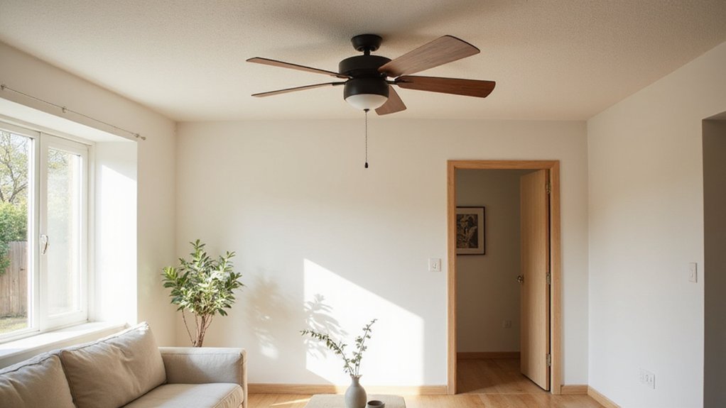 compact space saving ceiling fan