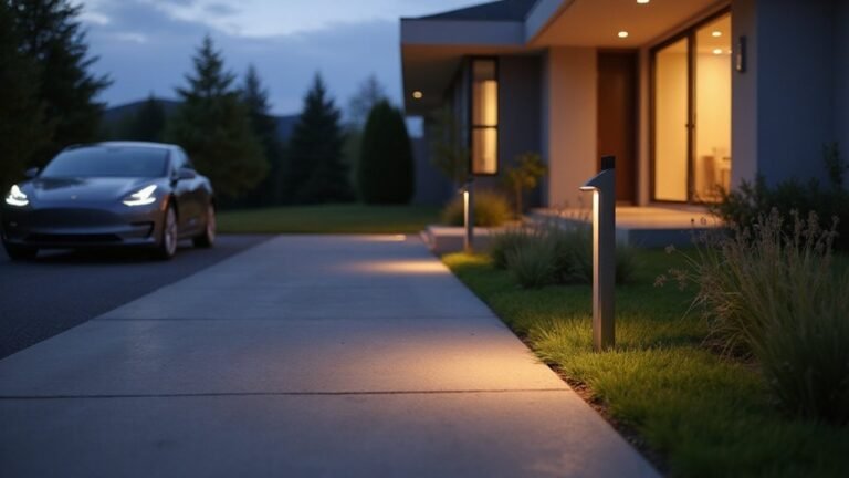 elegant illuminated driveway designs