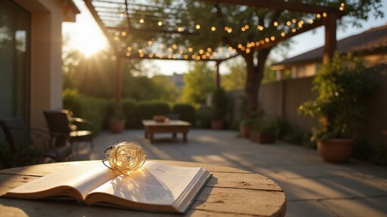 hanging patio string lights