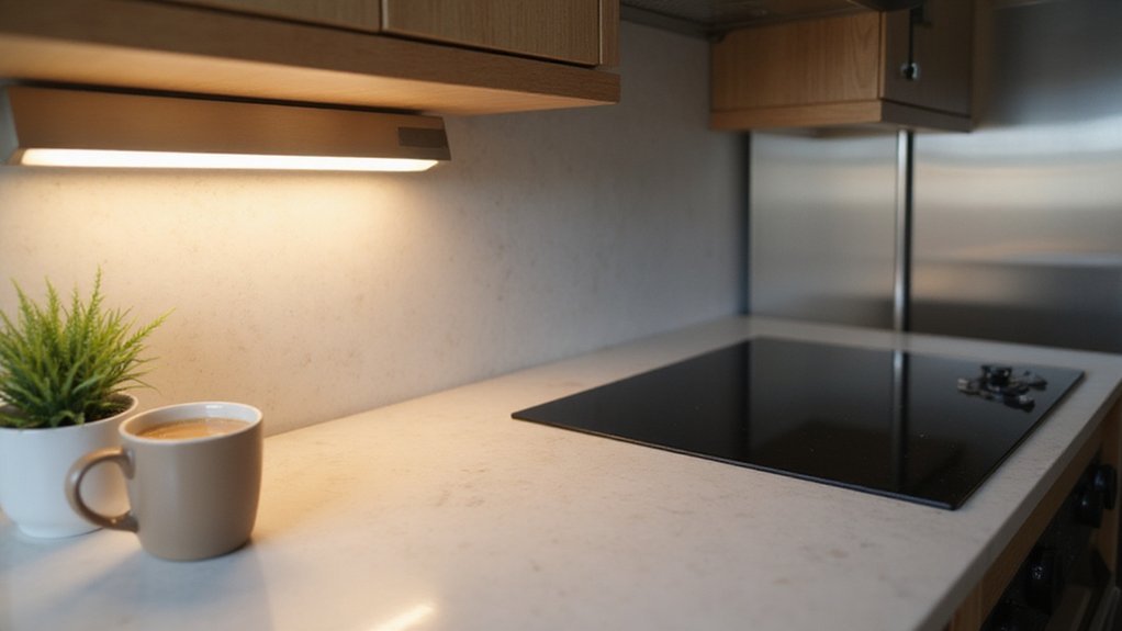 optimal under cabinet lighting placement