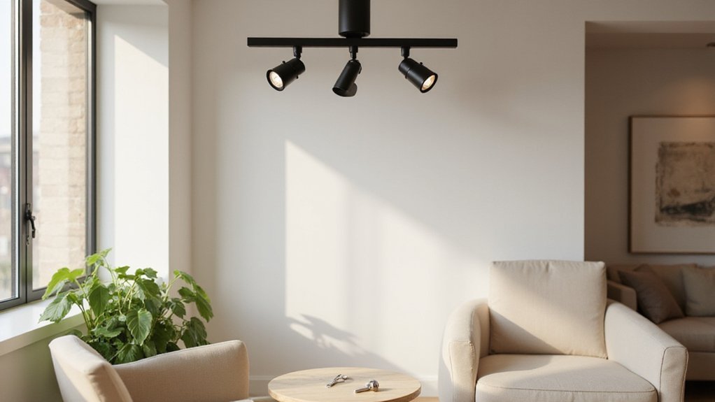 removing track lighting fixtures