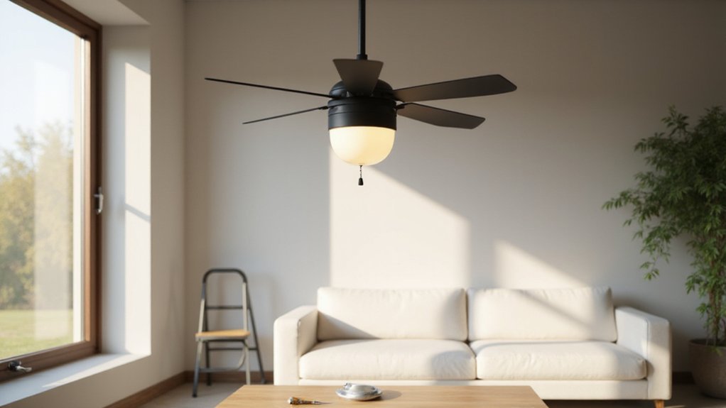 replace ceiling fan safely