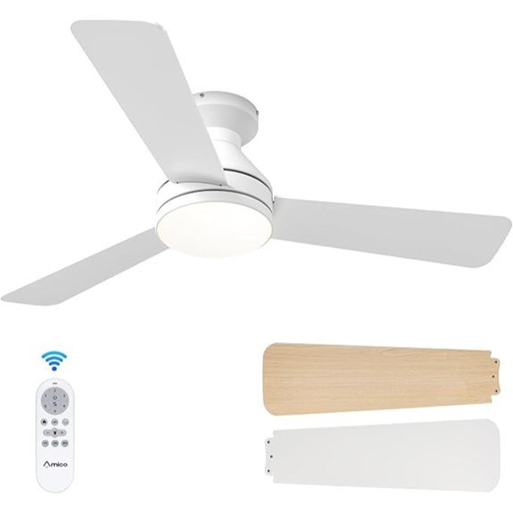 white low profile fan